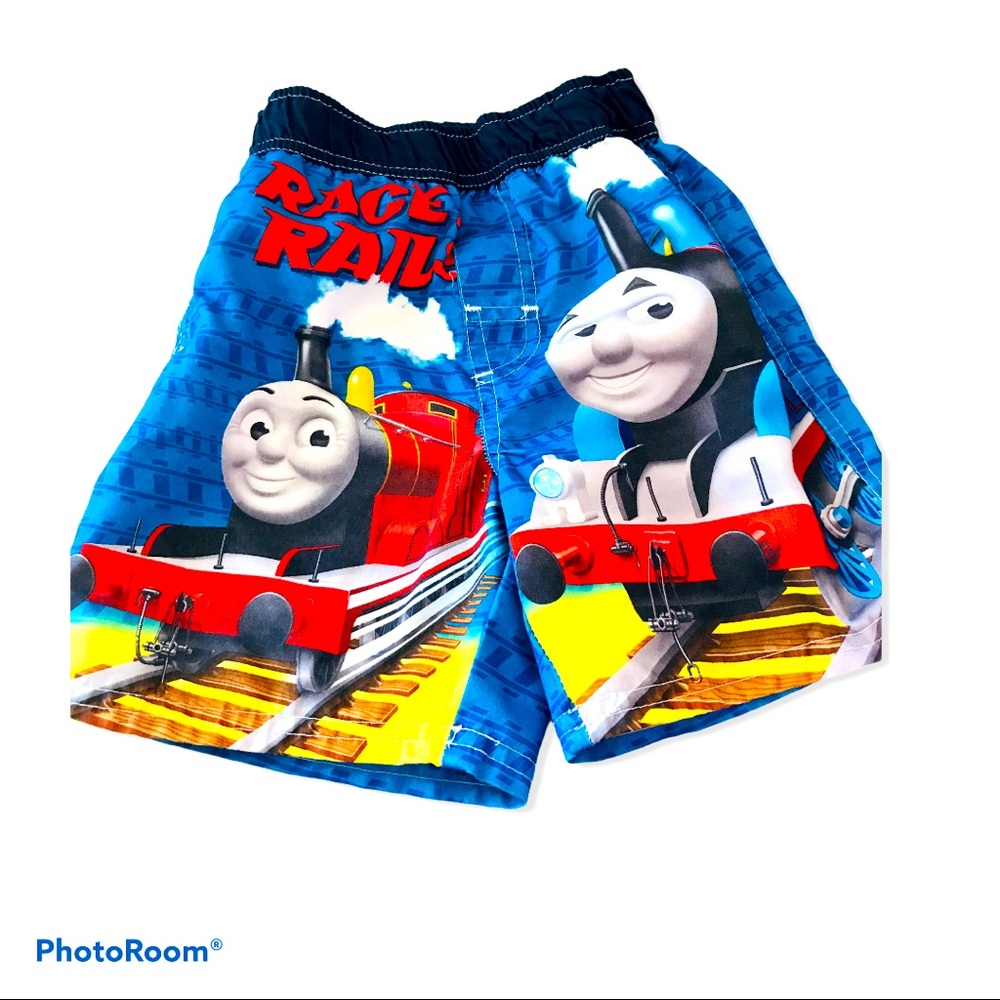 Thomas And Friends Boys Toddler Swim Trunks 3T